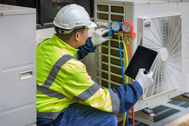 Professional Ductwork Repair technician working in Rocky Point, NY